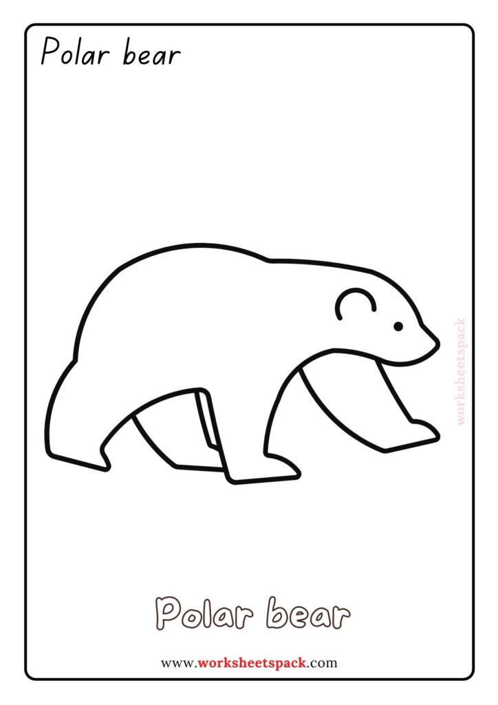 Arctic Animals Coloring for Toddlers