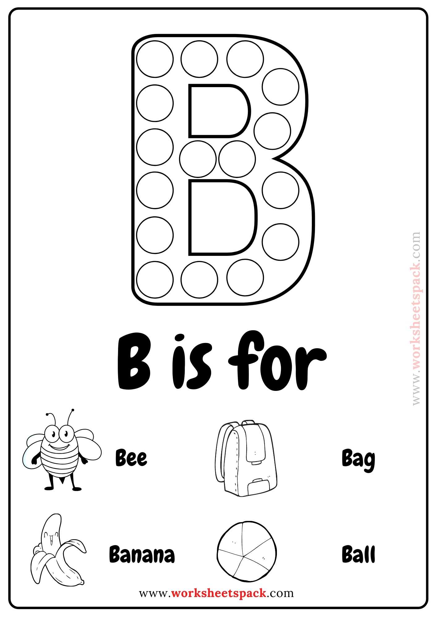 Free Alphabet Dot Printables   Worksheetspack