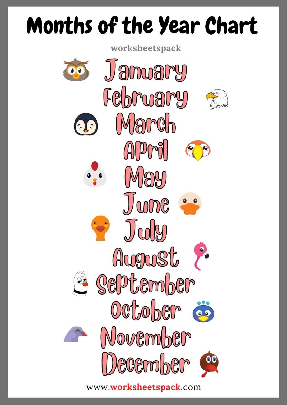 Free Printable Season Chart for Preschool worksheetspack