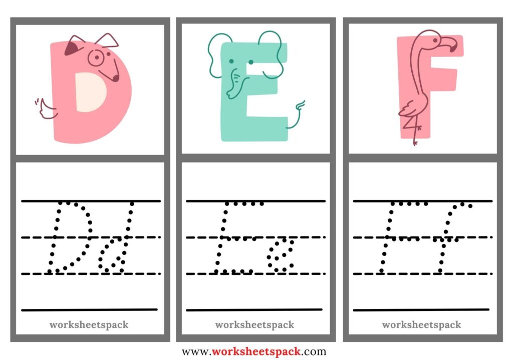 Free Printable Preschool Tracing Letters PDF
