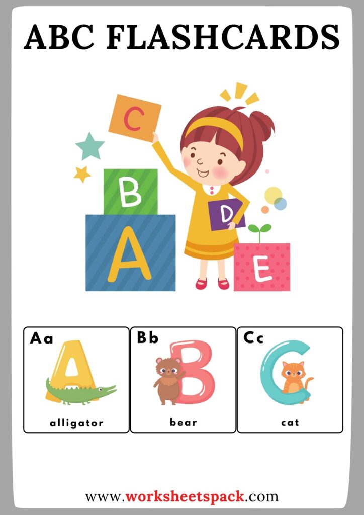 Printable ABC Flash Cards Preschoolers
