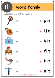 It Word Family Word Search Puzzle - worksheetspack