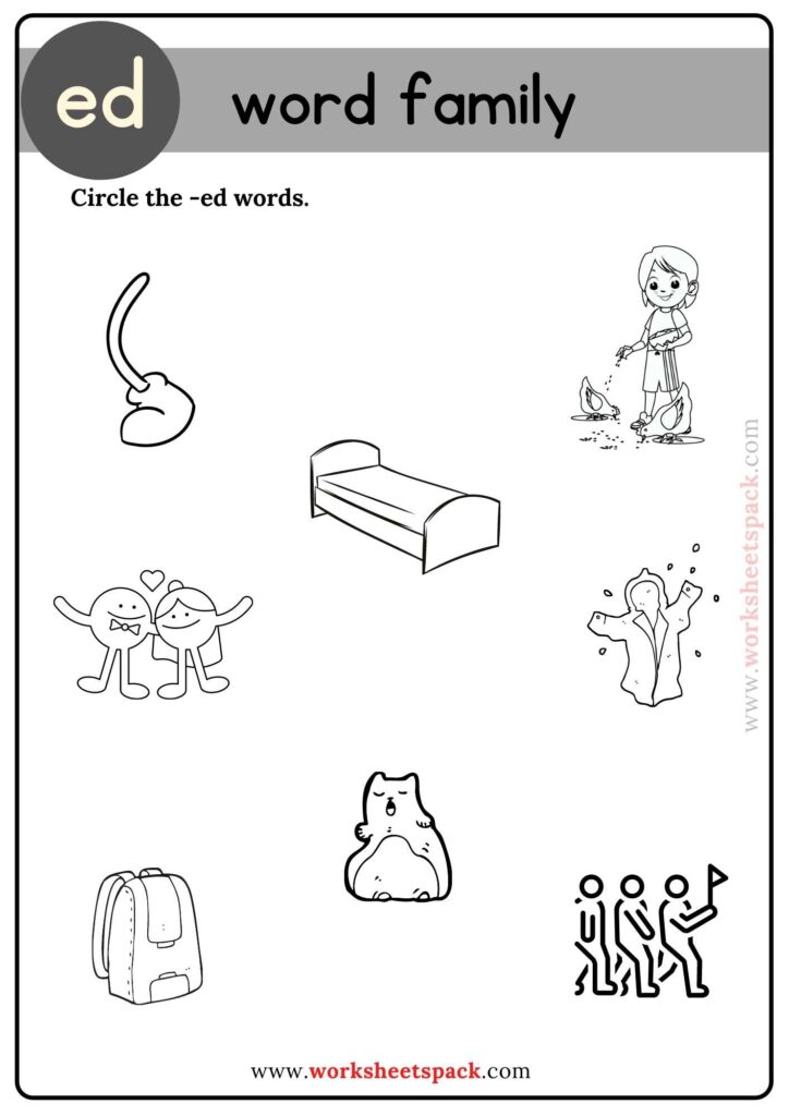 Free Printable Ed Words Picture Game
