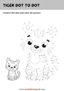 Free Wild Animals Dot to Dot PDF - worksheetspack