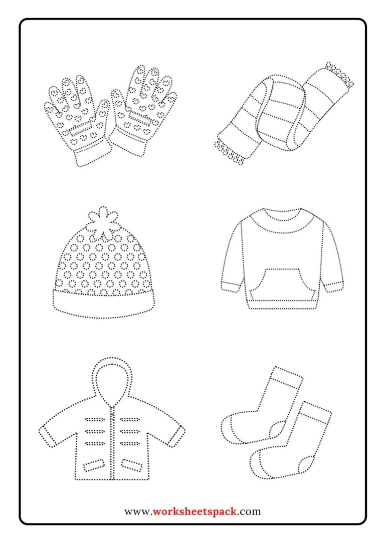 FREE Clothes Activities for Preschoolers - worksheetspack
