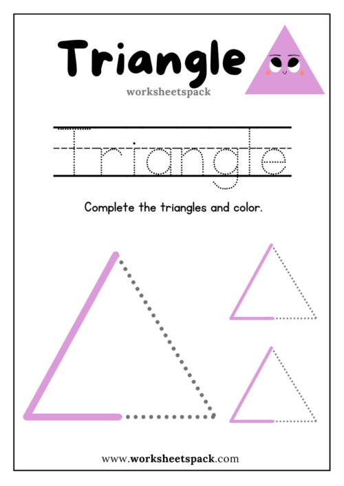 Triangle shape activities