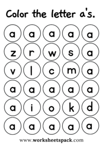 Free Letter A Printable Worksheets - worksheetspack