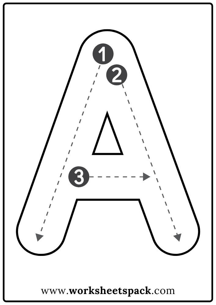 Letter A Printable Template