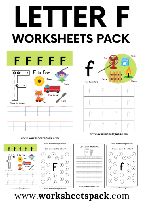 Letter F Printable Worksheets