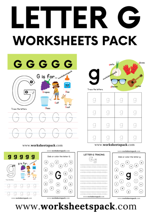 Letter G Printable Worksheets