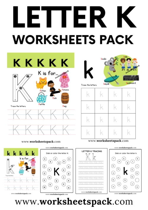 Letter K Printable Worksheets