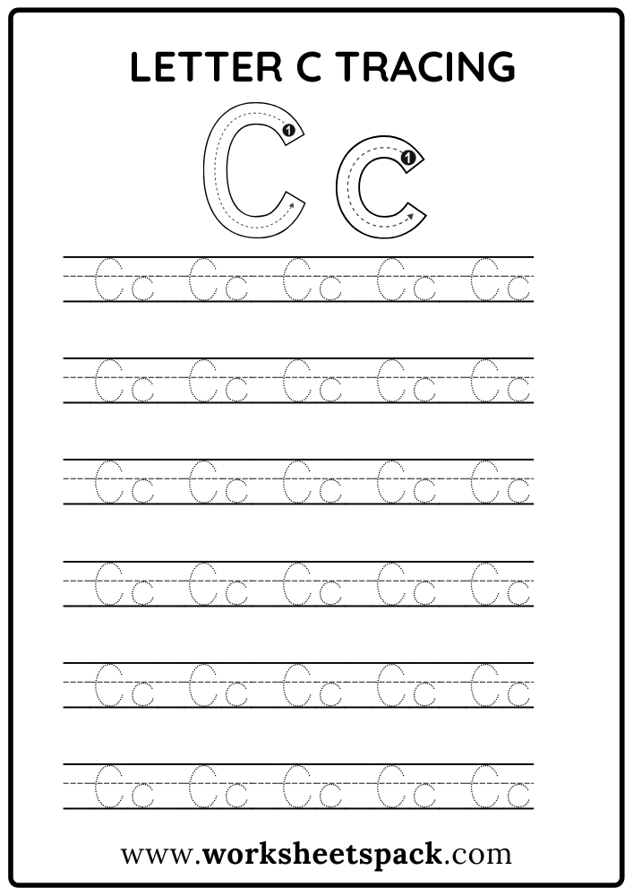 Free Printable Letter C Worksheets for Preschool
