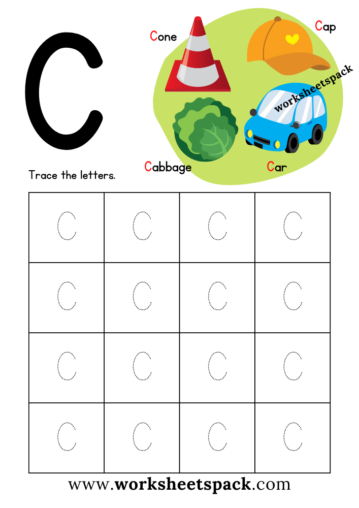 Letter C Tracing Activities