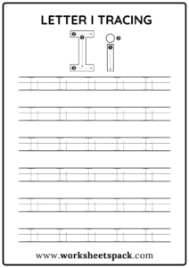 Free Letter I Printable Worksheets PDF - worksheetspack