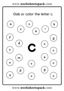 Free Letter C Printable Worksheets - worksheetspack