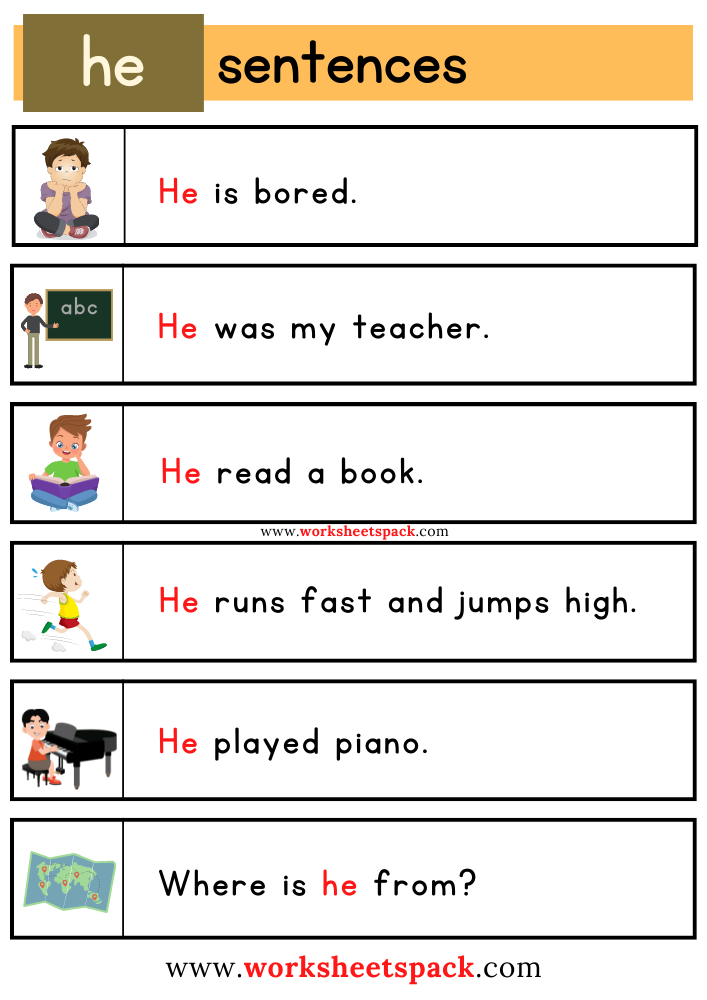 Sight Words with Pictures