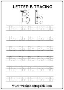 Free Letter B Printable Worksheets - worksheetspack