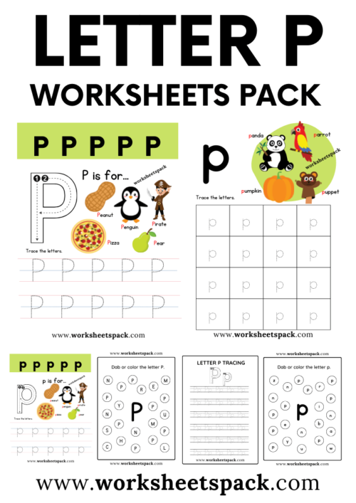 Letter P Printable Worksheet Pack