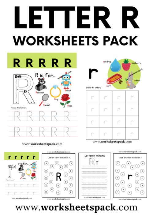 Letter R Printable Worksheets
