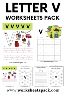 Letter v worksheets free