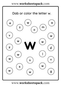 Free Letter W Printable Worksheets PDF - worksheetspack