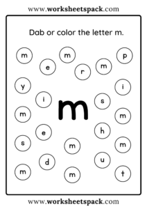 Free Letter M Printable Worksheets PDF - worksheetspack