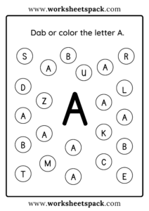 Free Letter A Printable Worksheets - worksheetspack