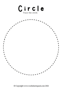 Tracing Circles Free Worksheets PDF - worksheetspack