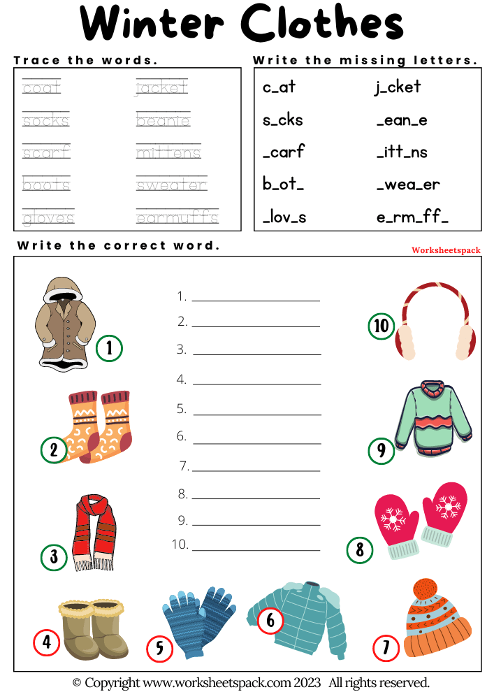 Clothes online exercise for 1  Clothes worksheet, English clothes, English  activities for kids
