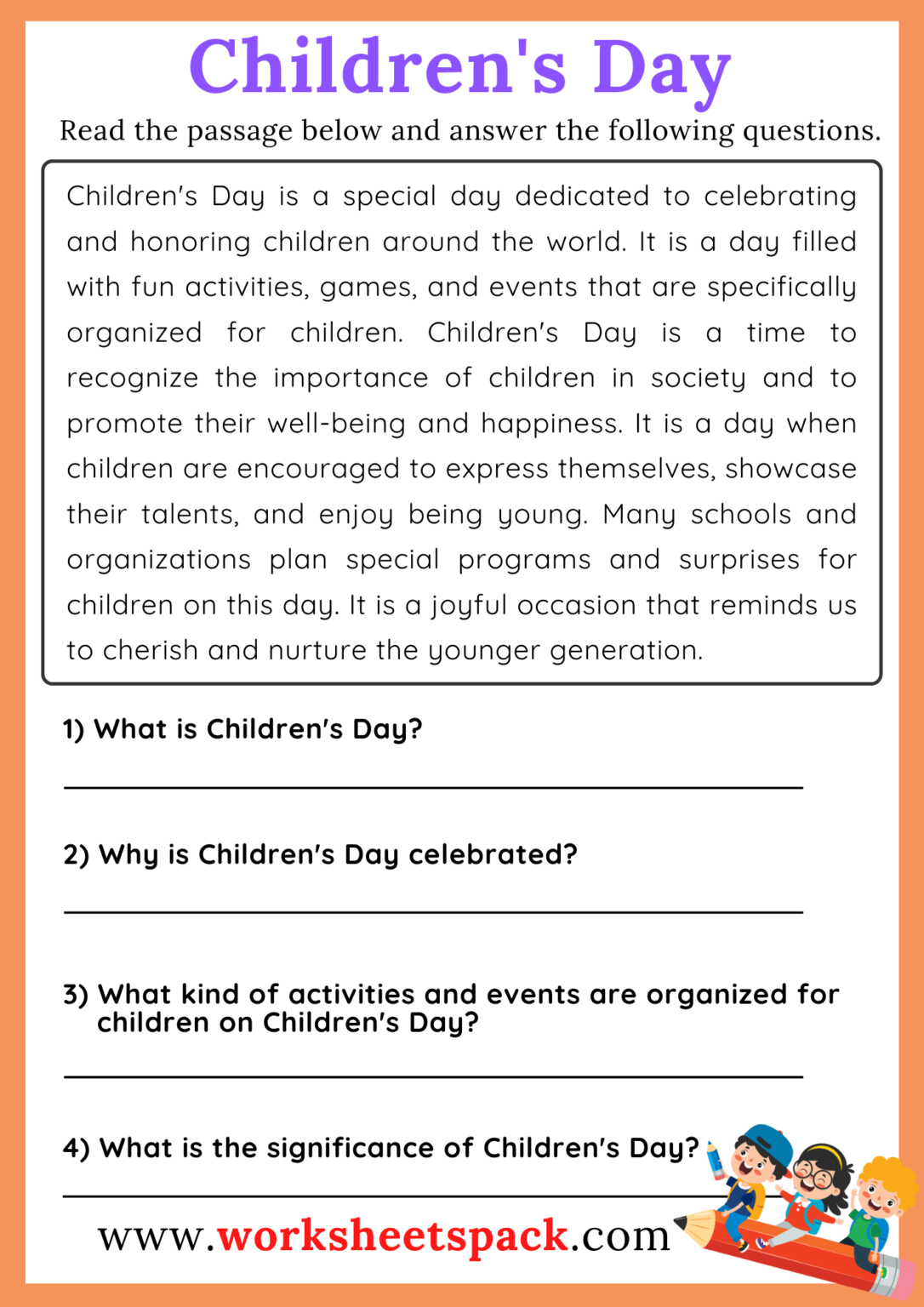 Sports reading comprehension passages worksheetspack