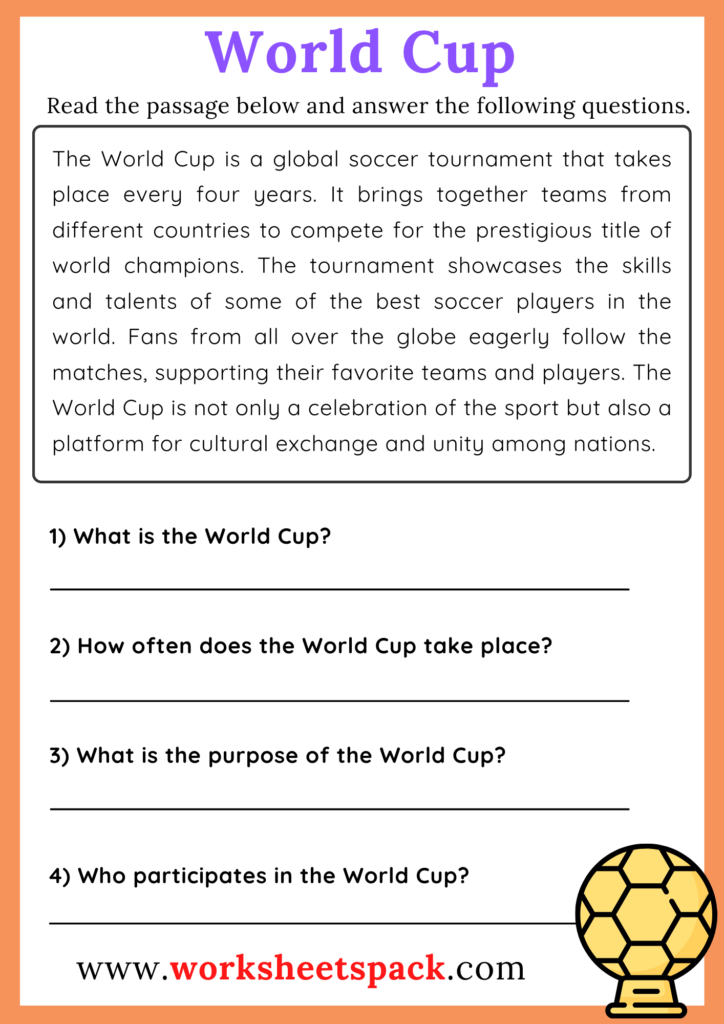 World Cup Reading Comprehension
