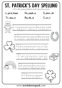 30 Best Free St. Patrick’s Day Worksheets Bundle - worksheetspack