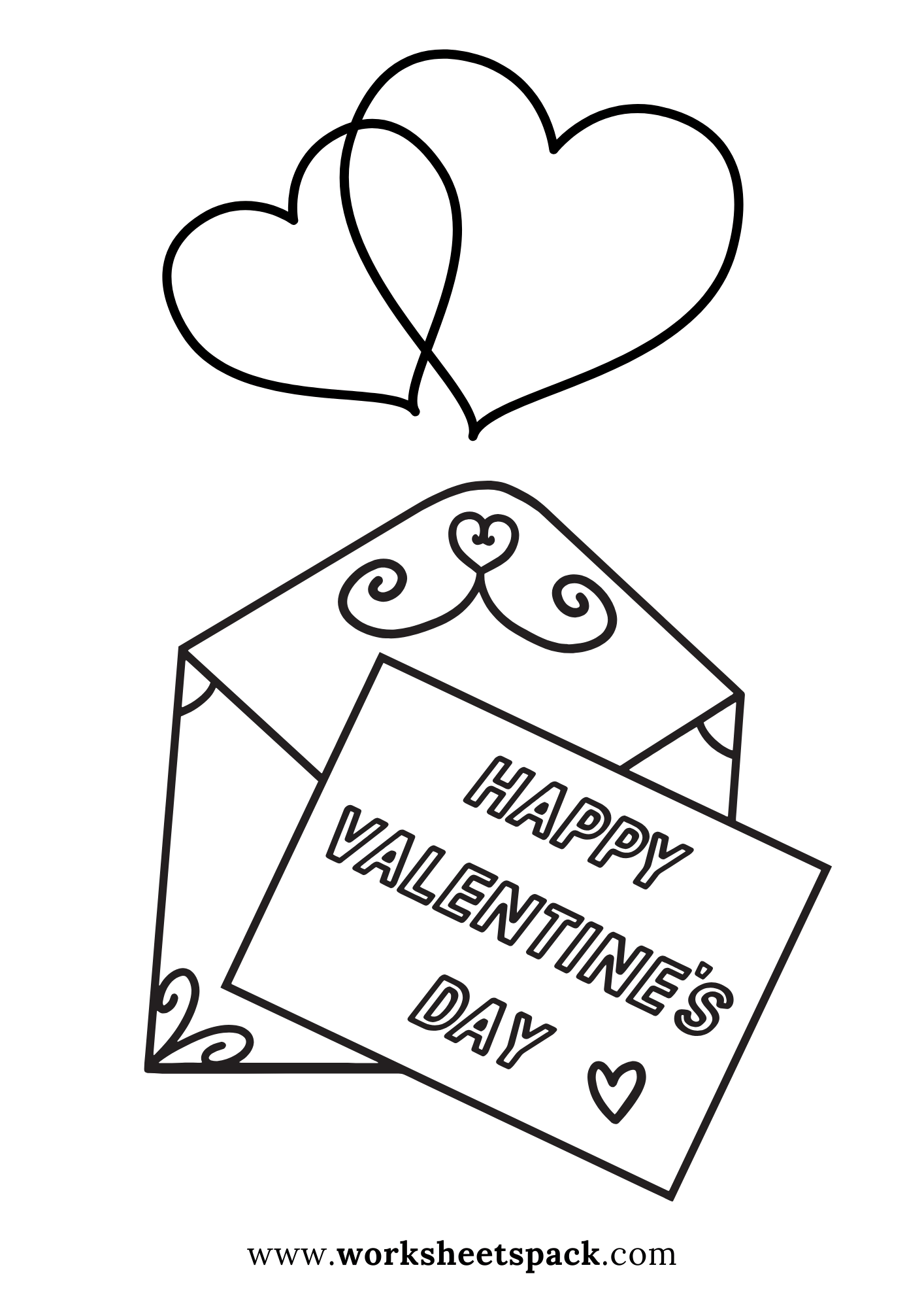 25 Best Free Valentine’s Day Coloring Pages - worksheetspack