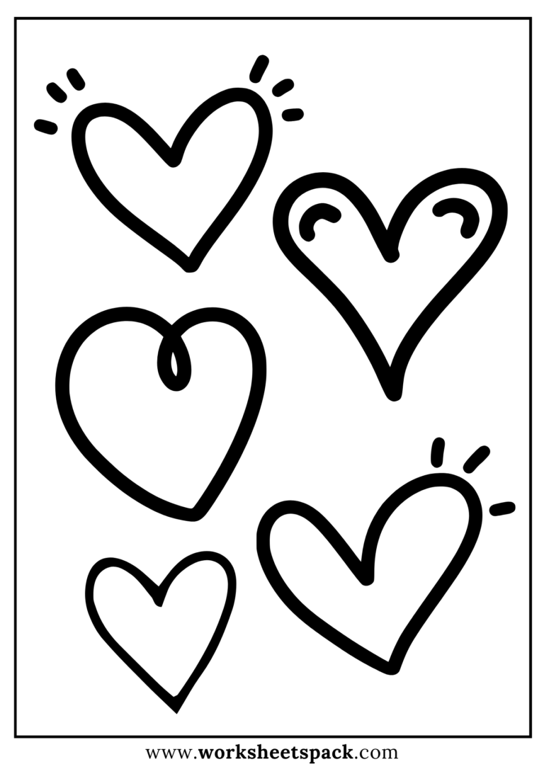 25 Best Free Valentine’s Day Coloring Pages - worksheetspack