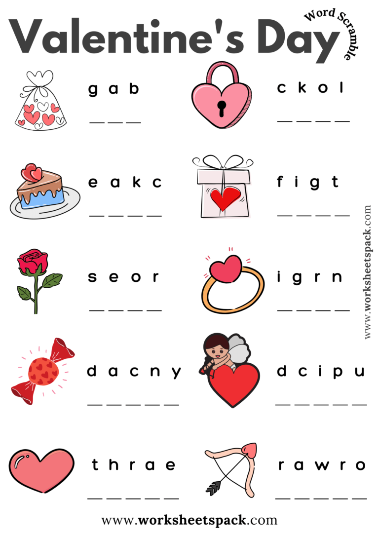 valentine s day worksheets for preschoolers free